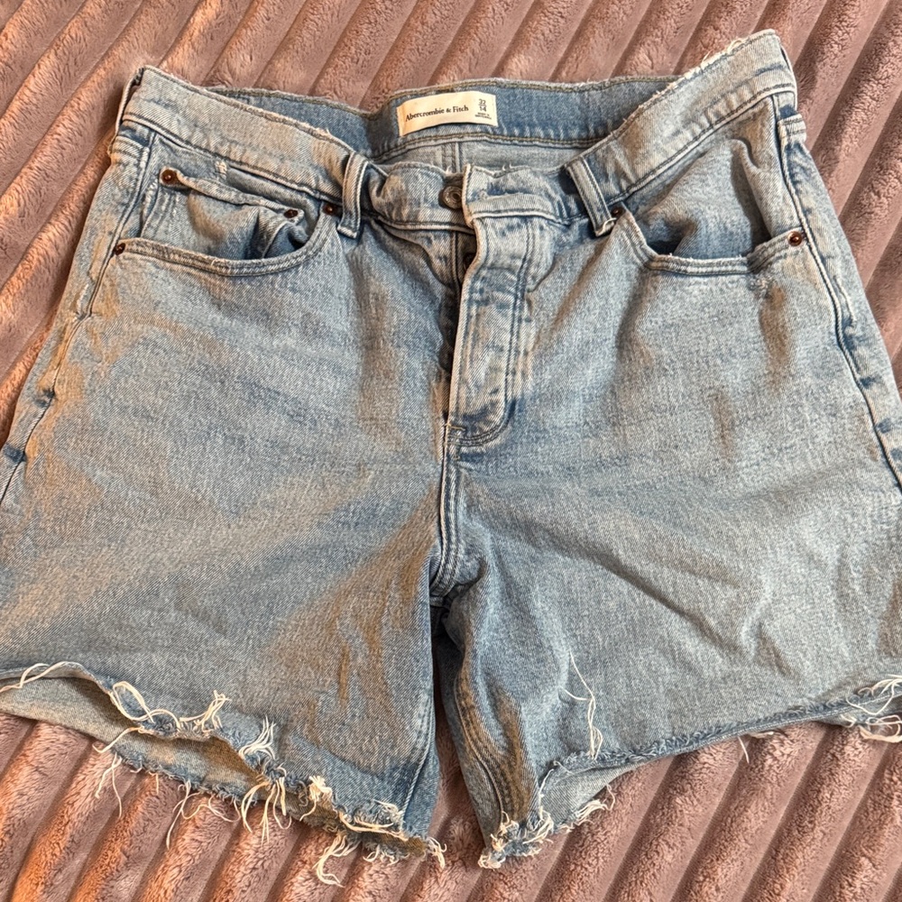 Abercrombie & Fitch Light Blue Jean Shorts